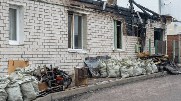 Professional Fire Damage Repair technician working in Parkville, MD
